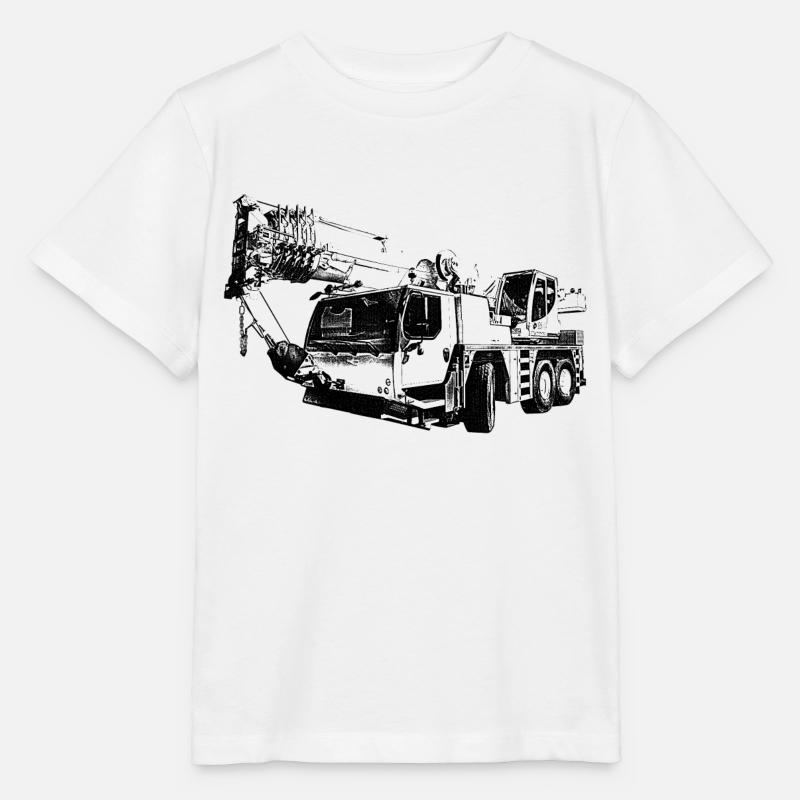 Mobilkran - Stanley/Stella Kinder T-Shirt MINI CREATOR - Weiß