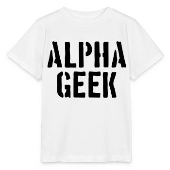 Alpha Geek - Stanley/Stella MINI CREATOR Kids’ T-Shirt - white - Front - Maike (125cm)