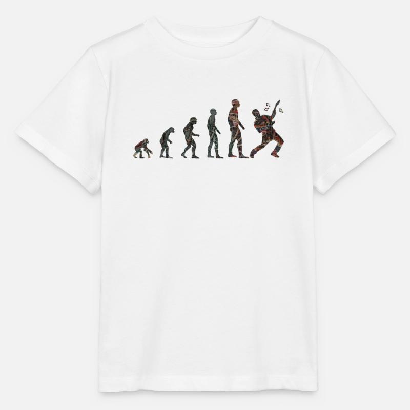 Evolution Rockgitarre - Stanley/Stella Kinder T-Shirt MINI CREATOR  - Weiß