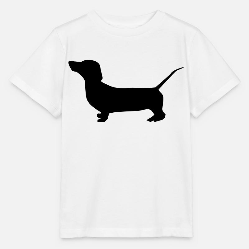 dog chien teckel - T-shirt bio MINI CREATOR Stanley/Stella Enfant - blanc
