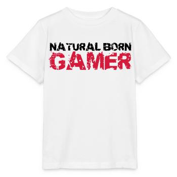 Naturel né Gamer - T-shirt bio MINI CREATOR Stanley/Stella Enfant - blanc - Devant - Maike (125cm)