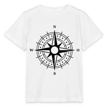 symbole de la boussole - T-shirt bio MINI CREATOR Stanley/Stella Enfant - blanc - Devant - Maike (125cm)