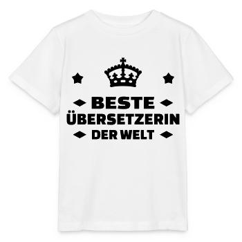 Translator Übersetzer Traducteur Translation - Stanley/Stella MINI CREATOR Kids’ T-Shirt - white - Front - Maike (125cm)
