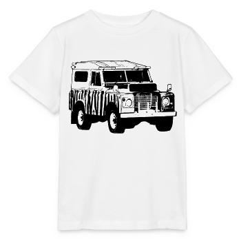 Wildlife Ranger Jeep - Safari Adventures - Stanley/Stella Kinder T-Shirt MINI CREATOR  - Weiß - Vorne - Maike (125cm)