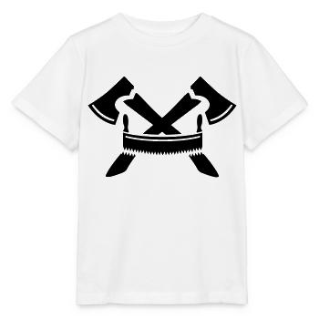 Holzfäller - Stanley/Stella Kinder T-Shirt MINI CREATOR  - Weiß - Vorne - Maike (125cm)