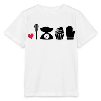 faire cuire au four - T-shirt bio MINI CREATOR Stanley/Stella Enfant - blanc - Devant - Maike (125cm)