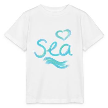 sea - Stanley/Stella MINI CREATOR Kids’ T-Shirt - white - Front - Maike (125cm)