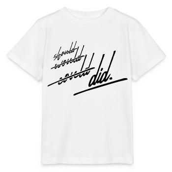 Did Should Would - Stanley/Stella MINI CREATOR Kids’ T-Shirt - white - Front - Maike (125cm)