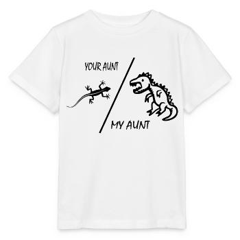 Dinosaurier Dino Dinosaur - Stanley/Stella MINI CREATOR Kids’ T-Shirt - white - Front - Maike (125cm)