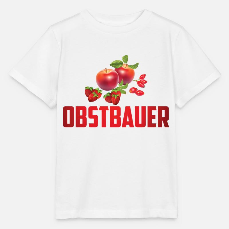 DER OBSTBAUER MIT OBST - Stanley/Stella Kinder T-Shirt MINI CREATOR  - Weiß