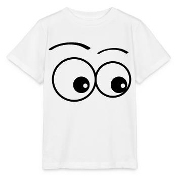 eyes - Stanley/Stella MINI CREATOR Kids’ T-Shirt - white - Front - Maike (125cm)