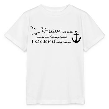 Sturm und Locken - Stanley/Stella Kinder T-Shirt MINI CREATOR  - Weiß - Vorne - Maike (125cm)