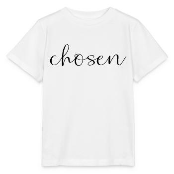 Auserwählt, chosen, christliches Design - Stanley/Stella Kinder T-Shirt MINI CREATOR  - Weiß - Vorne - Maike (125cm)