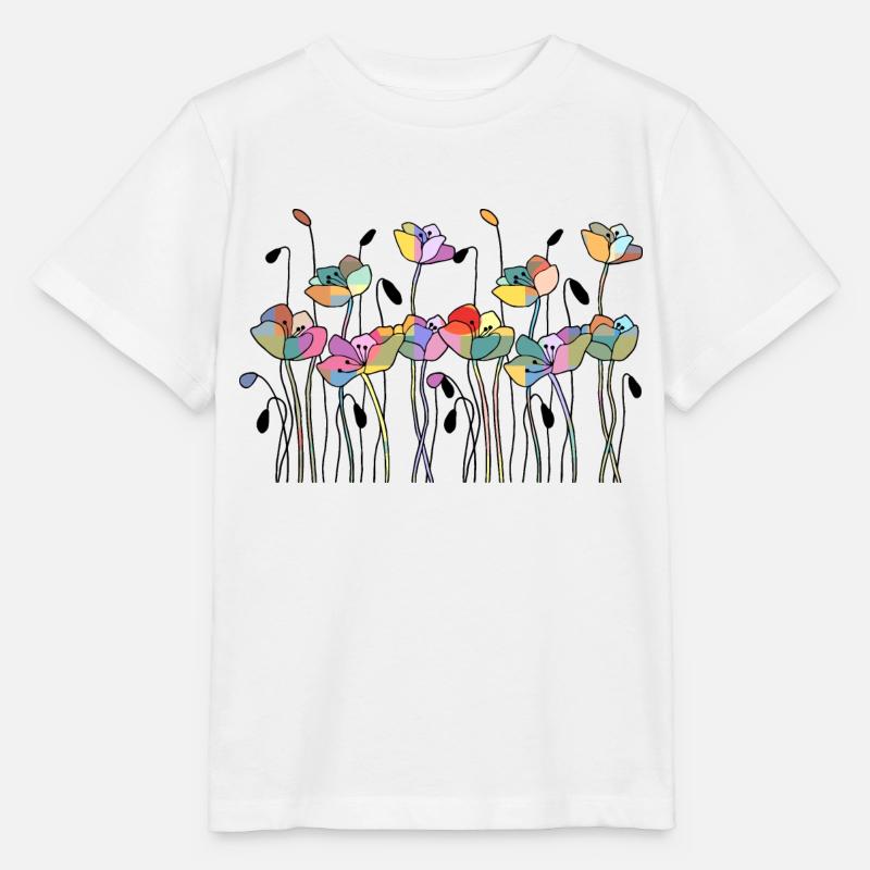 Blumen - Stanley/Stella Kinder T-Shirt MINI CREATOR - Weiß