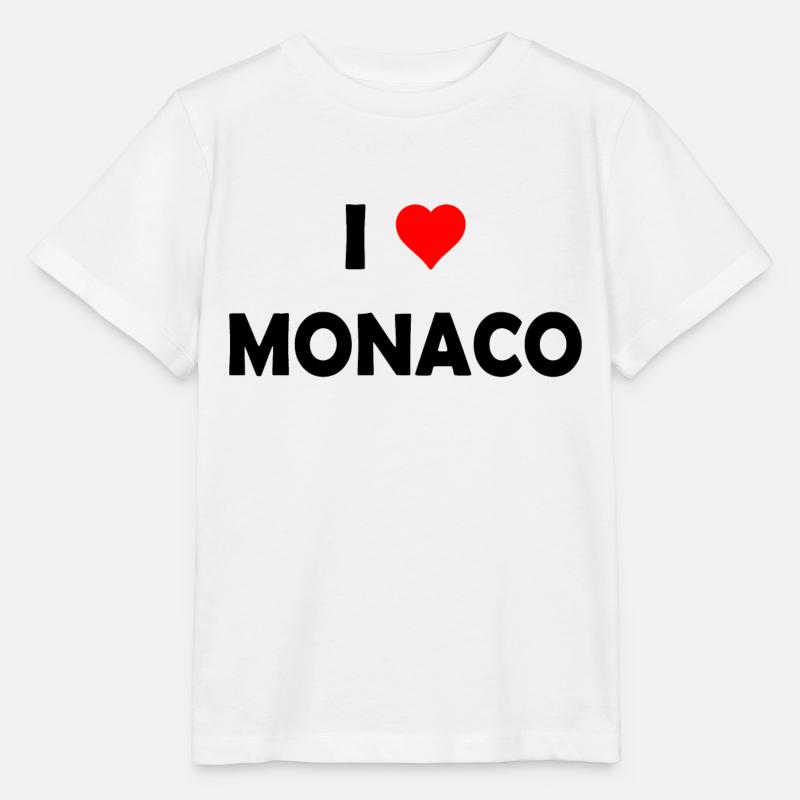J’adore Monaco - Monte Carlo - Côte d ́Azur - T-shirt bio MINI CREATOR Stanley/Stella Enfant - blanc