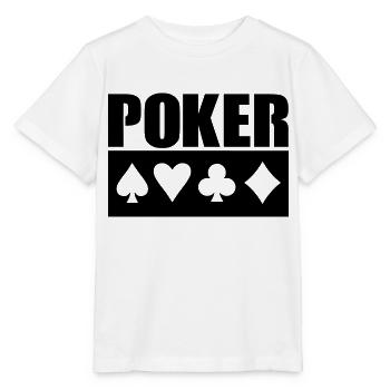 Poker - T-shirt bio MINI CREATOR Stanley/Stella Enfant - blanc - Devant - Maike (125cm)