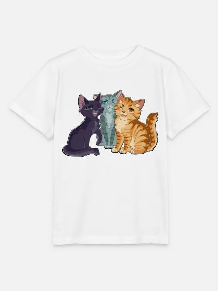 Jayfeather Häherfeder Hollyleaf Lionblaze Katzen - Stanley/Stella Kinder T-Shirt MINI CREATOR - Weiß