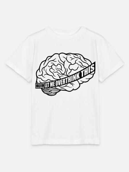 Let me overthink this - Stanley/Stella Kinder T-Shirt MINI CREATOR  - Weiß