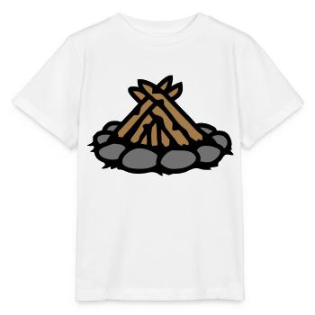 Feu de camp sans feu Camping - T-shirt bio MINI CREATOR Stanley/Stella Enfant - blanc - Devant - Maike (125cm)