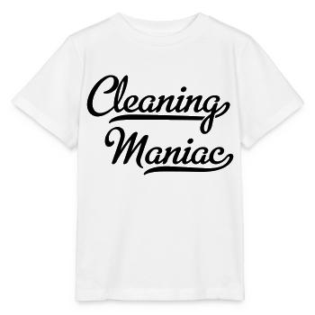 Cleaning devil - Stanley/Stella MINI CREATOR Kids’ T-Shirt - white - Front - Maike (125cm)