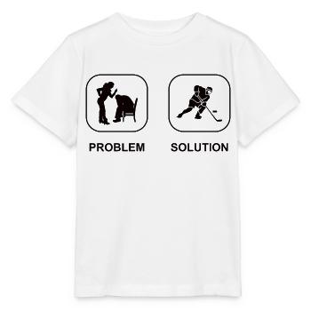 Eishockeyteam Wintersport Eishockey Geschenk - Stanley/Stella Kinder T-Shirt MINI CREATOR  - Weiß - Vorne - Maike (125cm)