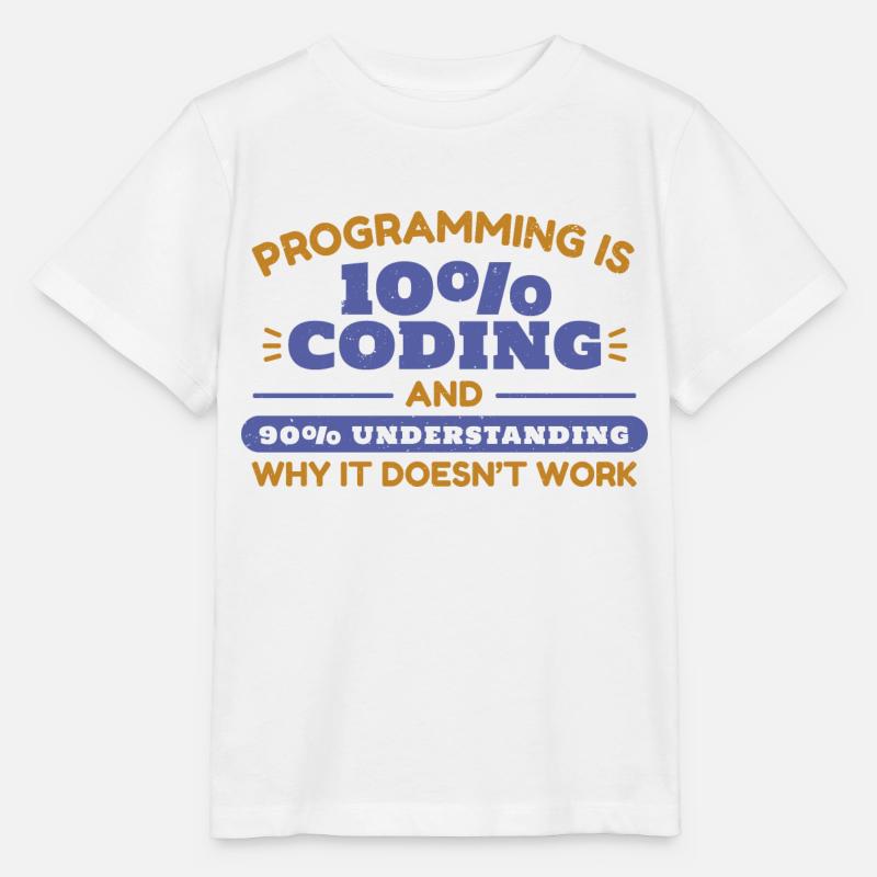 Programmation - T-shirt bio MINI CREATOR Stanley/Stella Enfant - blanc