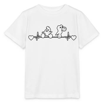 Fan de moto Moto Motocycliste Motocross - T-shirt bio MINI CREATOR Stanley/Stella Enfant - blanc - Devant - Maike (125cm)