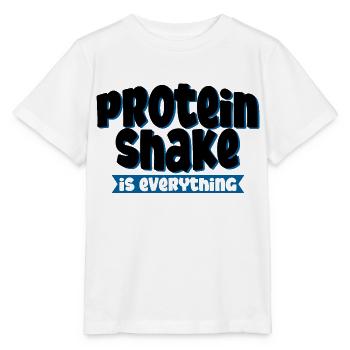 Protein Shake Is Everything 4 - Stanley/Stella MINI CREATOR Kids’ T-Shirt - white - Front - Maike (125cm)