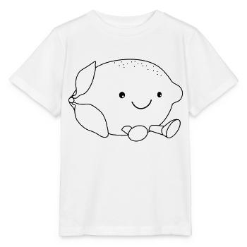 Zitrone süß - Stanley/Stella Kinder T-Shirt MINI CREATOR  - Weiß - Vorne - Maike (125cm)