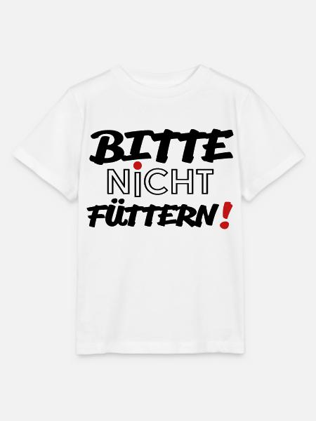 Bitte nicht füttern! - Stanley/Stella Kinder T-Shirt MINI CREATOR  - Weiß