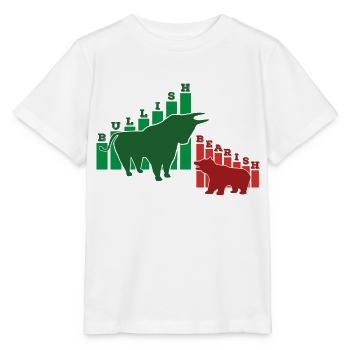 Bullish, Bearish… Buy and hold - Stanley/Stella Kinder T-Shirt MINI CREATOR  - Weiß - Vorne - Maike (125cm)