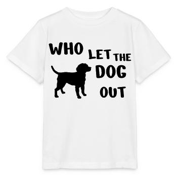 Dog Hund - Stanley/Stella Kinder T-Shirt MINI CREATOR  - Weiß - Vorne - Maike (125cm)