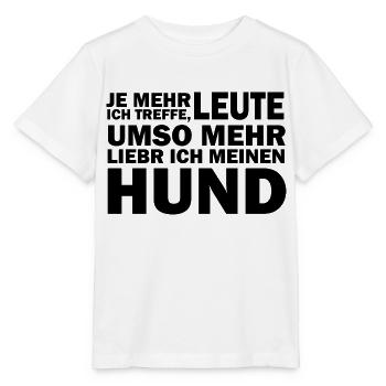 Dog Hund - Stanley/Stella Kinder T-Shirt MINI CREATOR  - Weiß - Vorne - Maike (125cm)