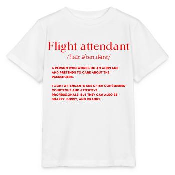 Flugbegleiter Definition - Stanley/Stella Kinder T-Shirt MINI CREATOR  - Weiß - Vorne - Maike (125cm)