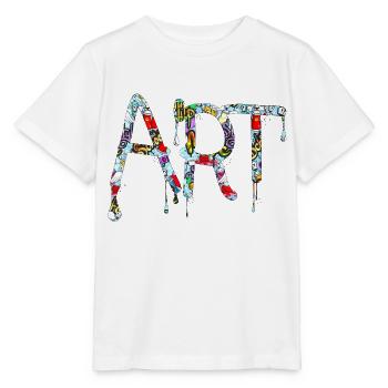 Graffiti style Splash hip hop colors painter color - Stanley/Stella MINI CREATOR Kids’ T-Shirt - white - Front - Maike (125cm)