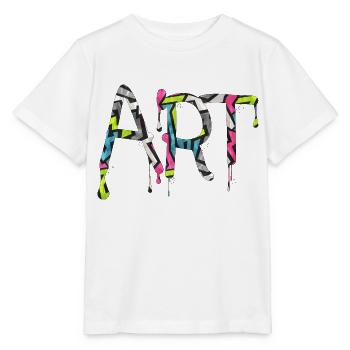 Graffiti-Stil Splash Hip-Hop-Farben Malerfarbe - Stanley/Stella Kinder T-Shirt MINI CREATOR  - Weiß - Vorne - Maike (125cm)