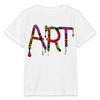 Graffiti-Stil Splash Hip-Hop-Farben Malerfarbe - Stanley/Stella Kinder T-Shirt MINI CREATOR  - Weiß - Vorne - Maike (125cm)