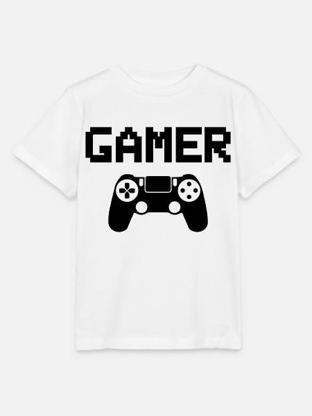 gamer - Stanley/Stella Kinder T-Shirt MINI CREATOR  - Weiß