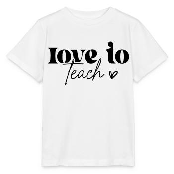 L’amour d’enseigner - T-shirt bio MINI CREATOR Stanley/Stella Enfant - blanc - Devant - Maike (125cm)