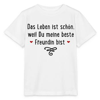 Beste Freundin - Stanley/Stella Kinder T-Shirt MINI CREATOR  - Weiß - Vorne - Maike (125cm)