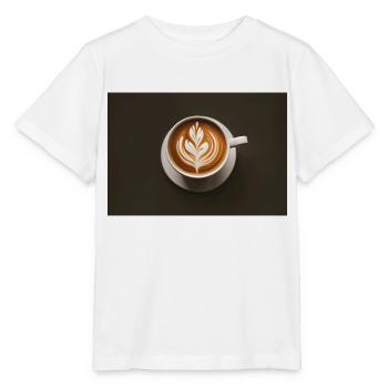 The Coffee Bean Latte Art - Stanley/Stella MINI CREATOR Kids’ T-Shirt - white - Front - Maike (125cm)