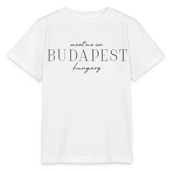 Découvrez Budapest avec ce t-shirt - T-shirt bio MINI CREATOR Stanley/Stella Enfant - blanc - Devant - Maike (125cm)