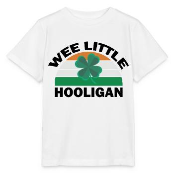 St. Patricks Day Kleiner Hooligan Lustig - Stanley/Stella Kinder T-Shirt MINI CREATOR  - Weiß - Vorne - Maike (125cm)