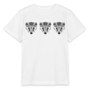 badger badger badger mandala - Stanley/Stella MINI CREATOR Kids’ T-Shirt - white - Front - Maike (125cm)