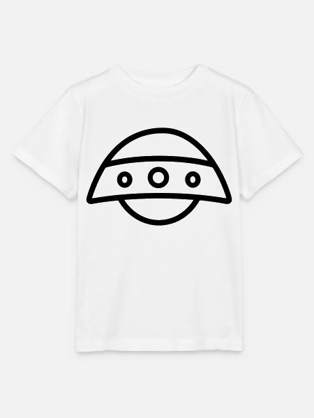 fliegende Untertasse - Stanley/Stella Kinder T-Shirt MINI CREATOR  - Weiß