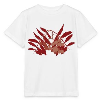 Abstract rowan berry - Stanley/Stella MINI CREATOR Kids’ T-Shirt - white - Front - Maike (125cm)