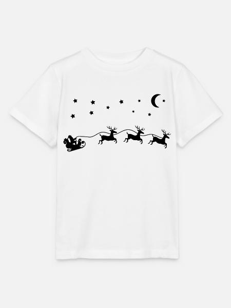 weihnachtsmann weihnachten schlitten - Stanley/Stella Kinder T-Shirt MINI CREATOR  - Weiß