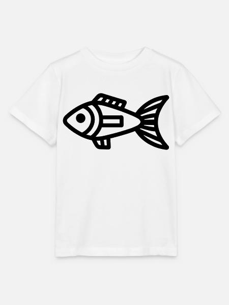 Fisch - Stanley/Stella Kinder T-Shirt MINI CREATOR - Weiß