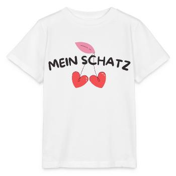 Mein Schatz Ich liebe Dich Lieblingsmensch - Stanley/Stella Kinder T-Shirt MINI CREATOR  - Weiß - Vorne - Maike (125cm)