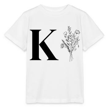 Minimalist flowers - Stanley/Stella MINI CREATOR Kids’ T-Shirt - white - Front - Maike (125cm)